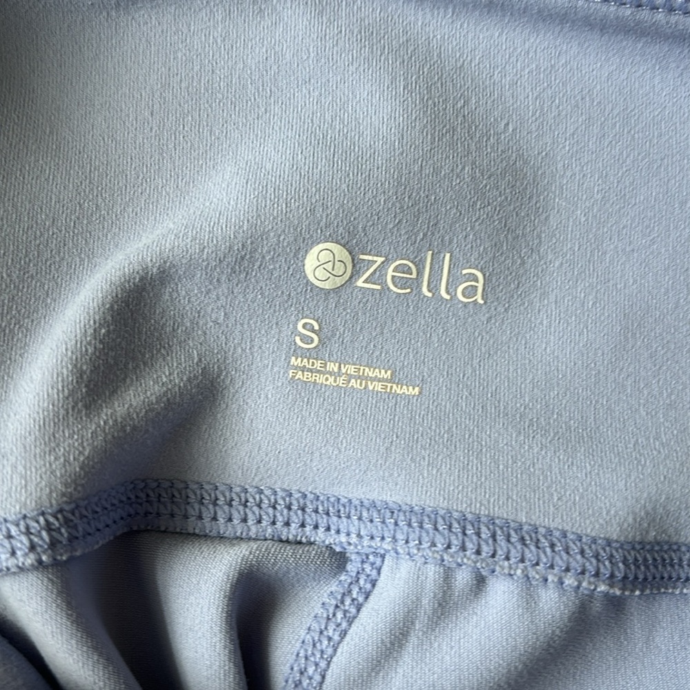 Zella Live In High Waist Pocket Bike Shorts in Blue Thistle - Picture 8 of 8